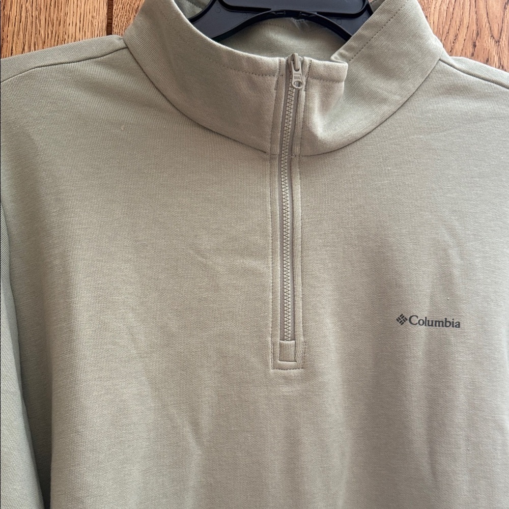 Columbia Sage Green Quarter-Zip Pullover - Picture 2 of 5